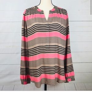 Ann Taylor LOFT V-neck Long Sleeve Pullover Sz L